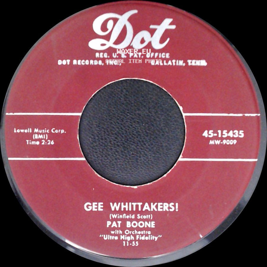Pat Boone - Take The Time / Gee Whittakers! side B