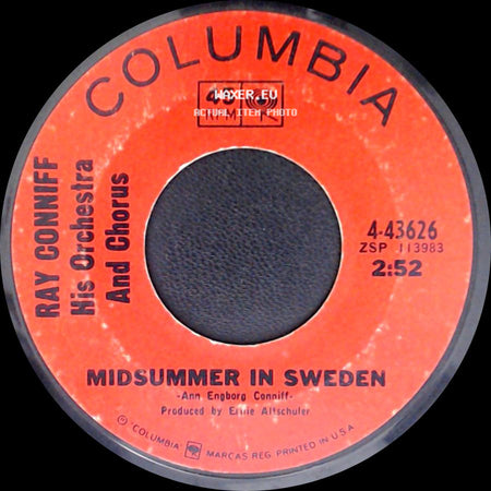 Ray Conniff And The Singers / Ray Conniff His Orchestra And Chorus - Somewhere, My Love / Midsummer In Sweden side B