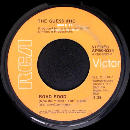 The Guess Who - Road Food / Clap For The Wolfman side A