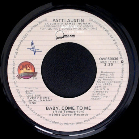 Patti Austin - Baby, Come To Me / Solero side A