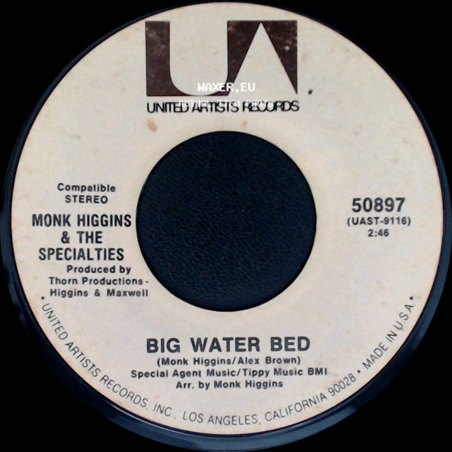Monk Higgins & The Specialties - Big Water Bed / Gotta Be Funky side A