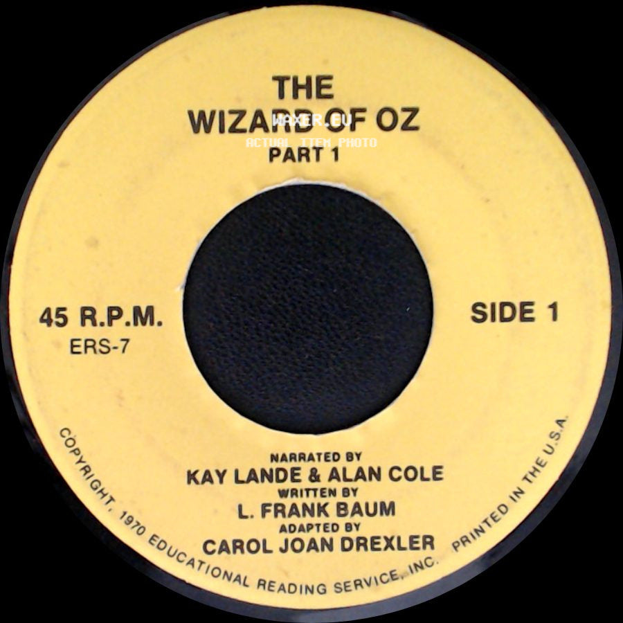 Unknown Artist - The Wizard Of Oz Part 1 / The Wizard Of Oz Part 2 side A