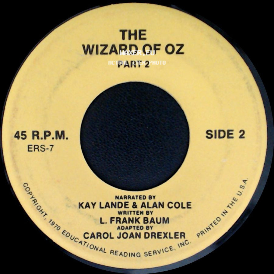 Unknown Artist - The Wizard Of Oz Part 1 / The Wizard Of Oz Part 2 side B