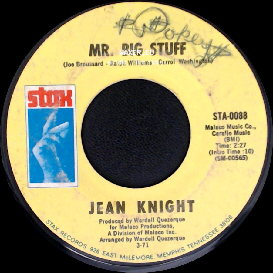 Jean Knight - Mr. Big Stuff / Why I Keep Living These Memories side A