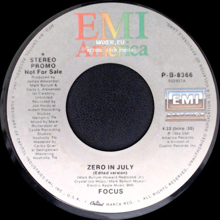 Focus - Zero In July / Zero In July side A