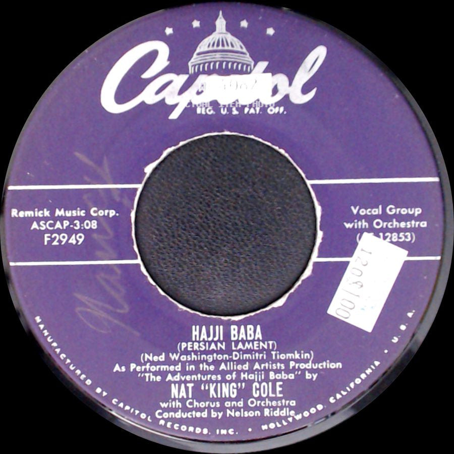 Nat "King" Cole - Hajji Baba (Persian Lament) / Unbelievable side A