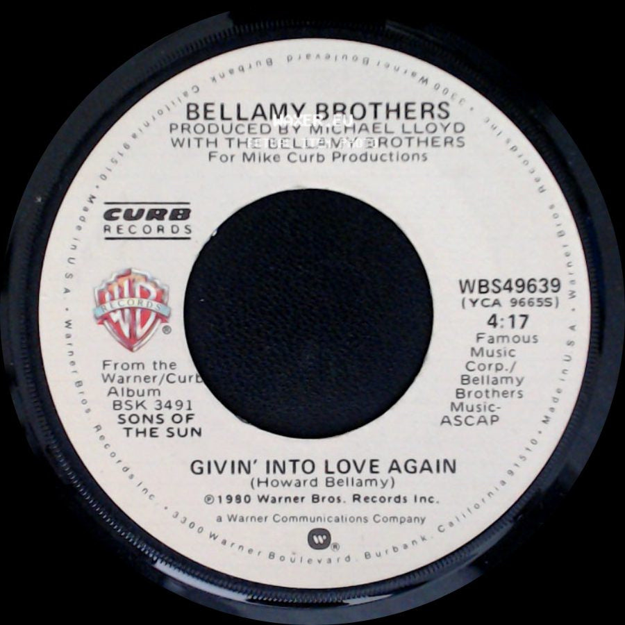 Bellamy Brothers - Givin' Into Love Again / Do You Love As Good As You Look side A