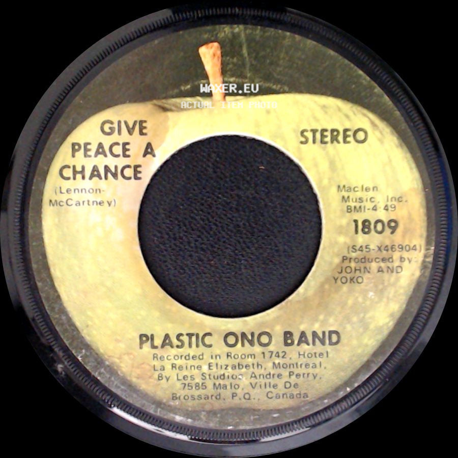 Plastic Ono Band - Remember Love / Give Peace A Chance side B