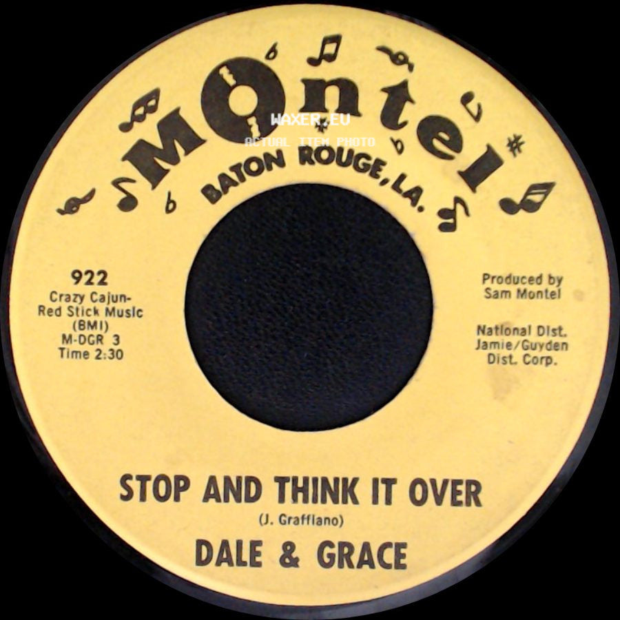 Dale & Grace - Bad Luck / Stop And Think It Over side B