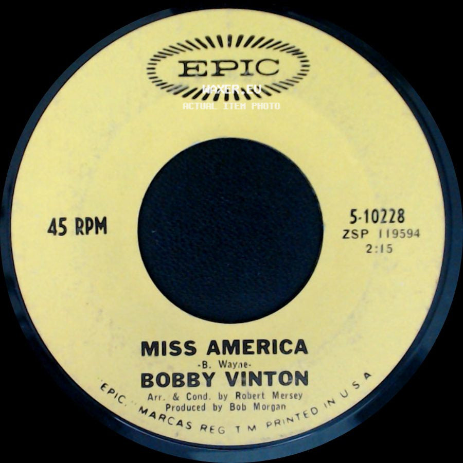 Bobby Vinton - Miss America / Please Love Me Forever side A