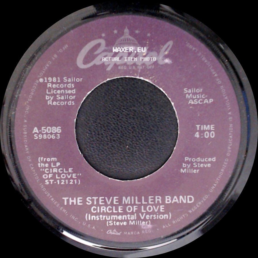 The Steve Miller Band - Circle Of Love (Instrumental Version) / Circle Of Love side A