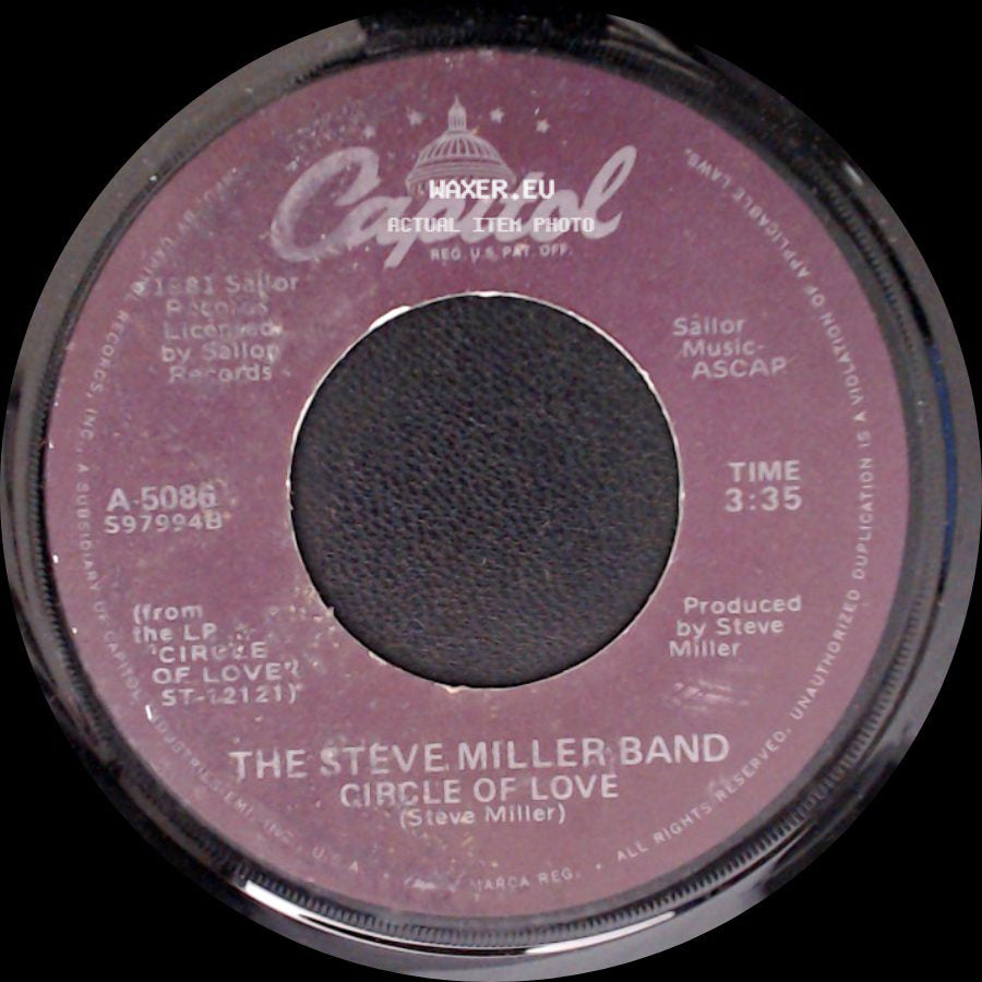 The Steve Miller Band - Circle Of Love / Circle Of Love (Instrumental Version) side A