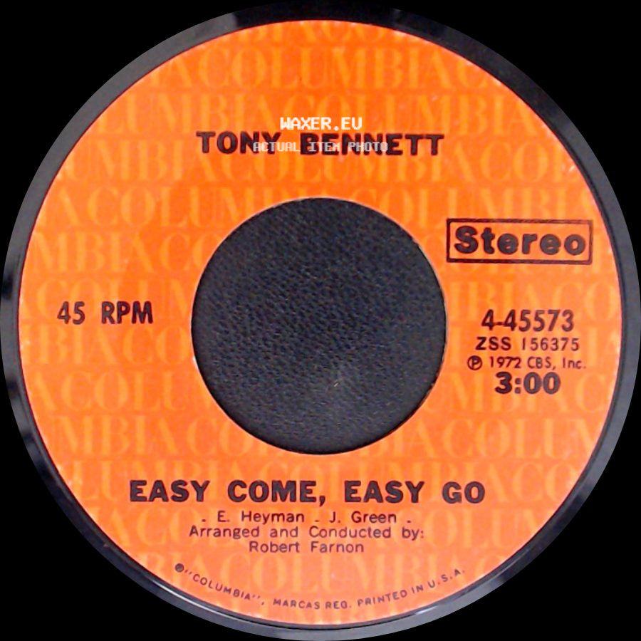 Tony Bennett - Easy Come, Easy Go / Twilight World side A