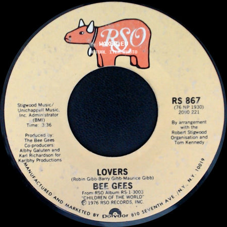 Bee Gees - Boogie Child / Lovers side B