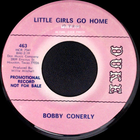 Bobby Conerly - A Whole Lot Of Soul Is Gone / Little Girls Go Home side B