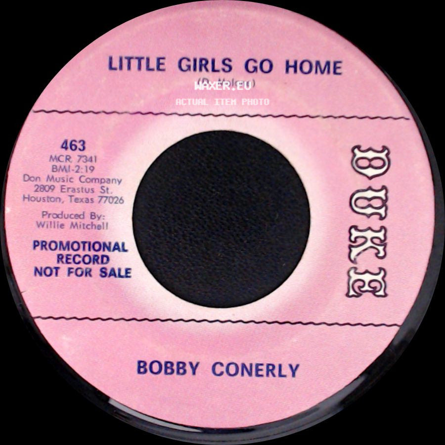 Bobby Conerly - A Whole Lot Of Soul Is Gone / Little Girls Go Home side B