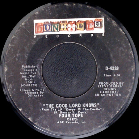 Four Tops - The Good Lord Knows / Ain't No Woman (Like The One I've Got) side A
