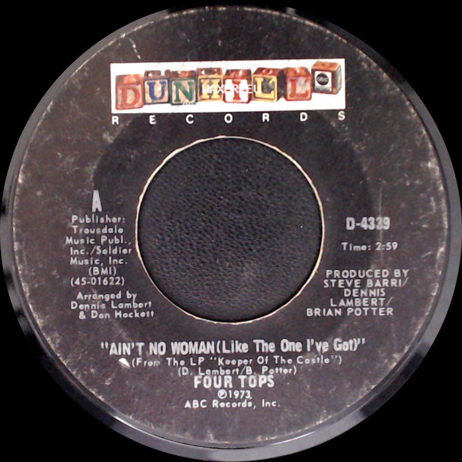 Four Tops - The Good Lord Knows / Ain't No Woman (Like The One I've Got) side B