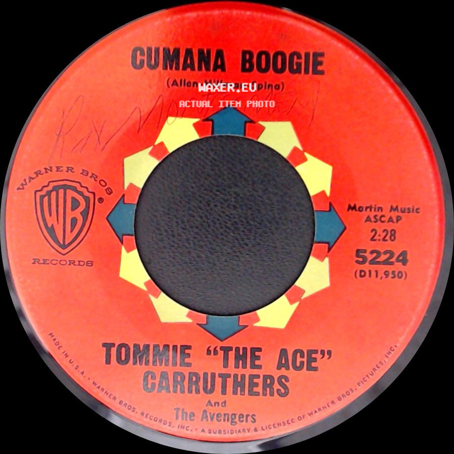 Tommie "The Ace" Carruthers And The Avengers / Beryl Davis, Connie Haines, & Jane Russell - Cumana Boogie / Cumana side A