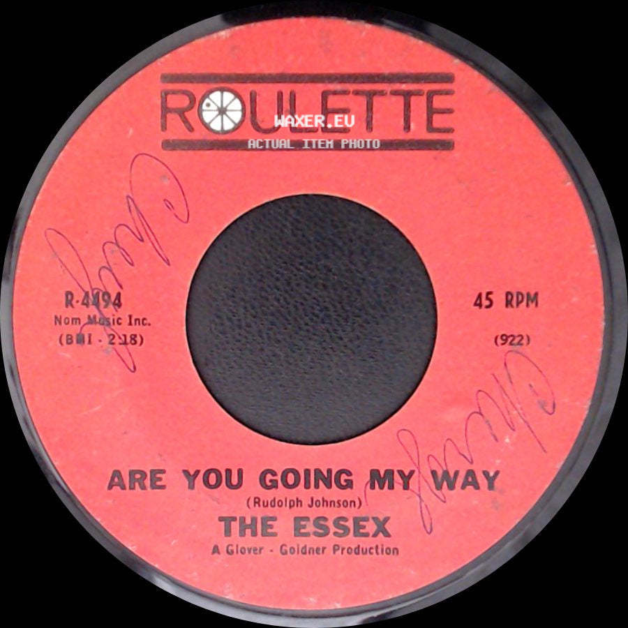 The Essex - Are You Going My Way / Easier Said Than Done side A