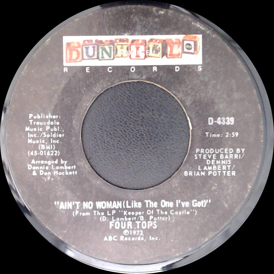 Four Tops - The Good Lord Knows / Ain't No Woman (Like The One I've Got) side B