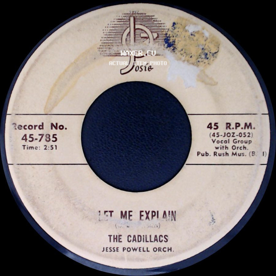 The Cadillacs - Speedoo / Let Me Explain side B