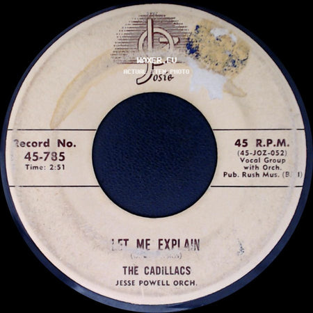 The Cadillacs - Speedoo / Let Me Explain side B