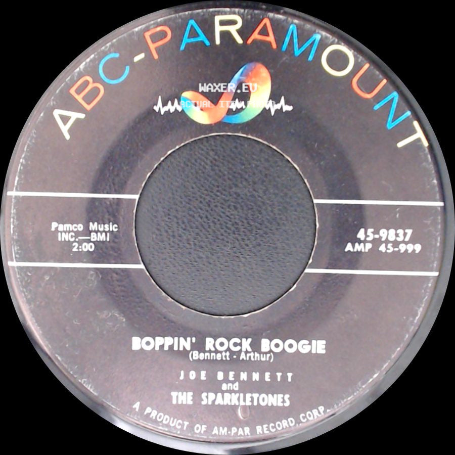 Joe Bennett And The Sparkletones - Black Slacks / Boppin' Rock Boogie side B