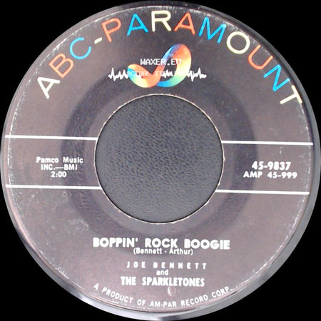 Joe Bennett And The Sparkletones - Black Slacks / Boppin' Rock Boogie side B