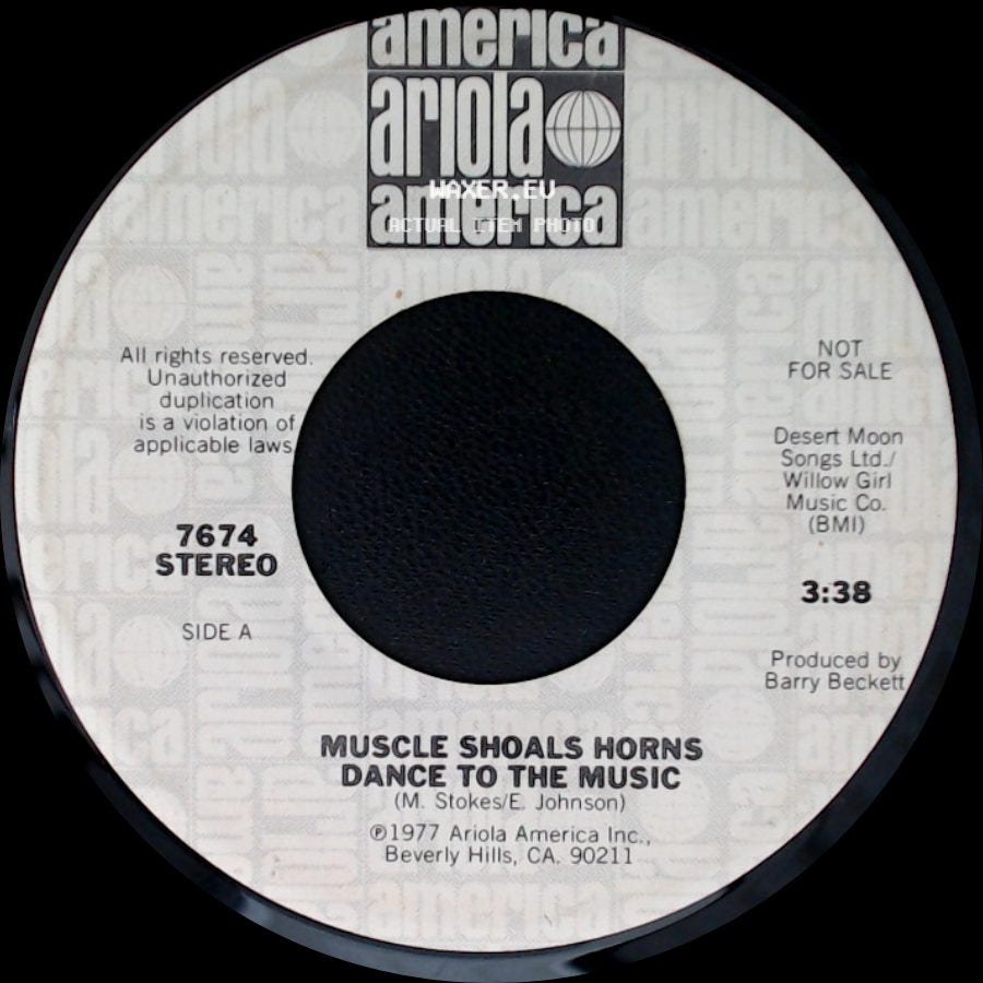 Muscle Shoals Horns - Dance To The Music / Dance To The Music side A
