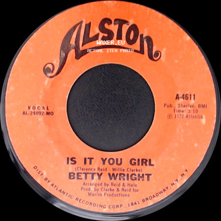Betty Wright - Cryin' In My Sleep / Is It You Girl side B