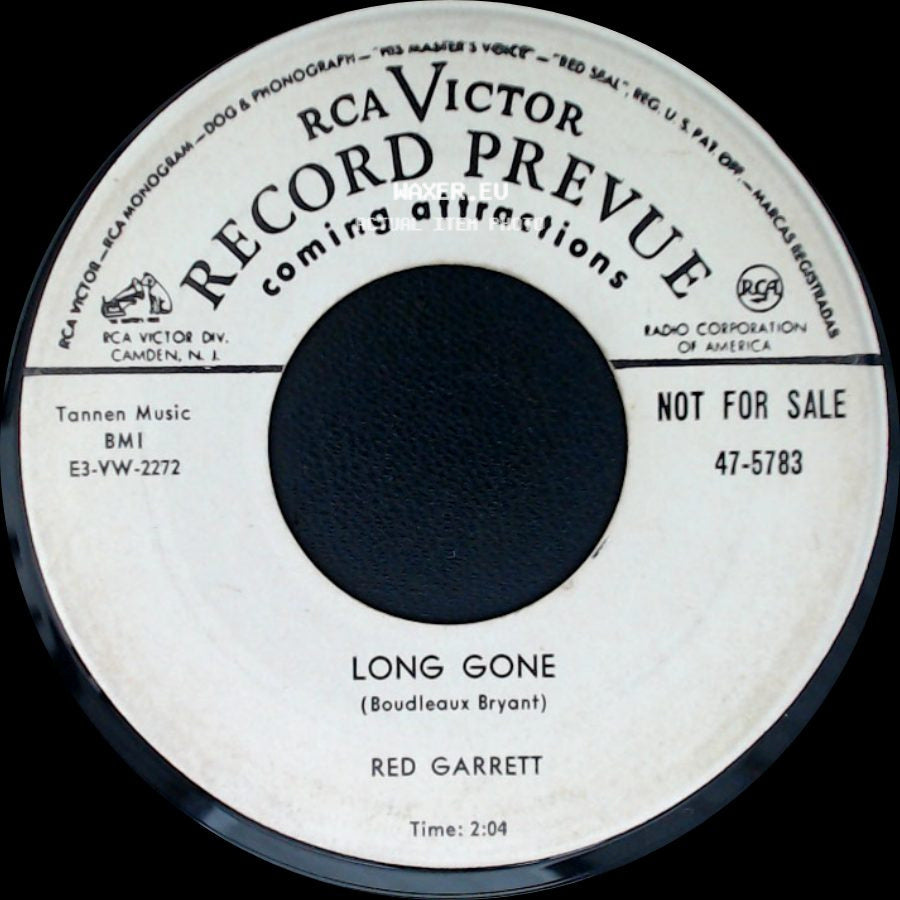 Red Garrett - Long Gone / Tell Me Again side A