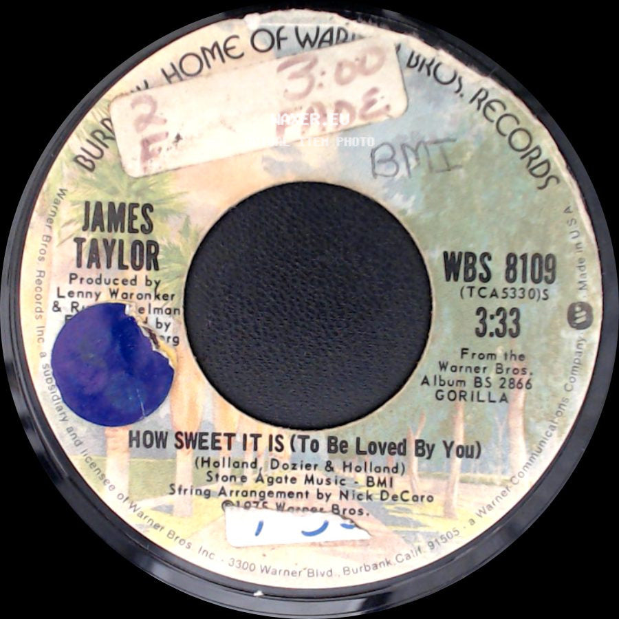 James Taylor - How Sweet It Is (To Be Loved By You) / Sarah Maria side A
