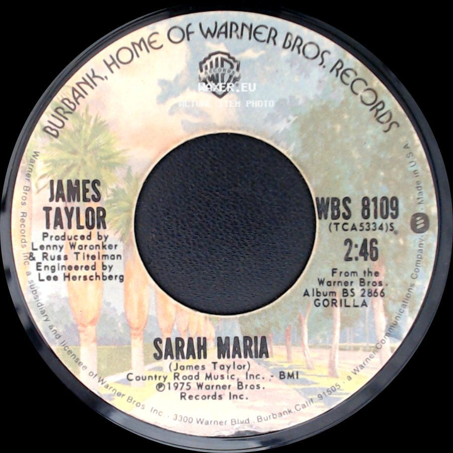 James Taylor - How Sweet It Is (To Be Loved By You) / Sarah Maria side B