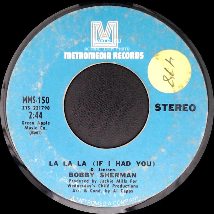 Bobby Sherman - Time / La La La (If I Had You) side B