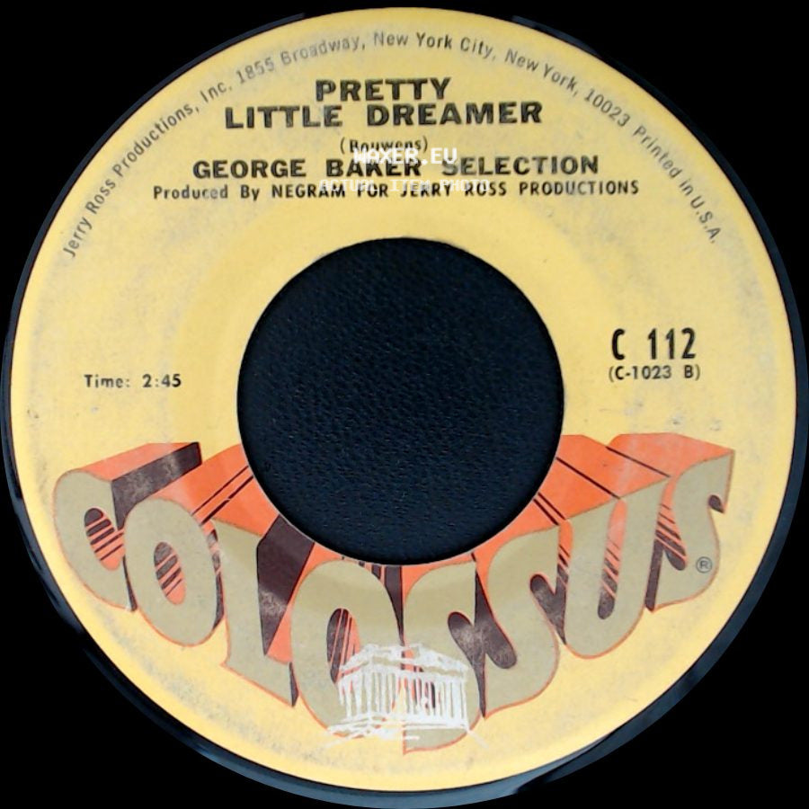 George Baker Selection - Little Green Bag / Pretty Little Dreamer side B
