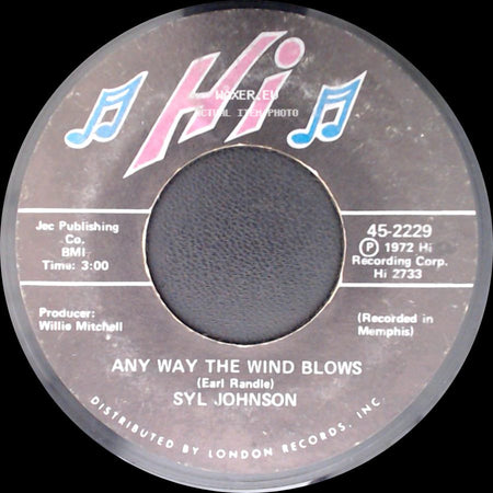 Syl Johnson - We Did It / Any Way The Wind Blows side B