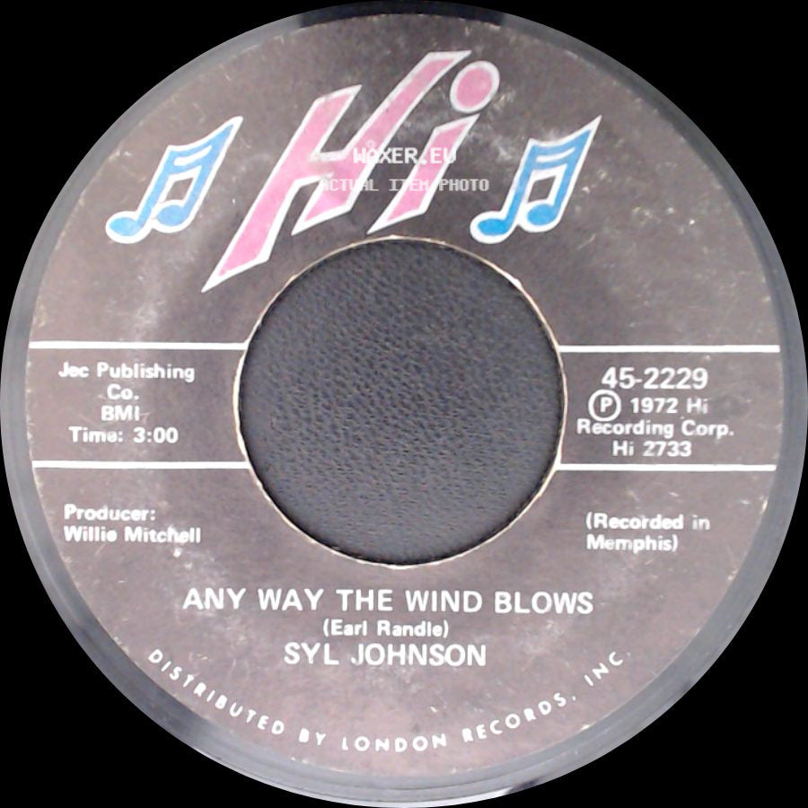 Syl Johnson - We Did It / Any Way The Wind Blows side B