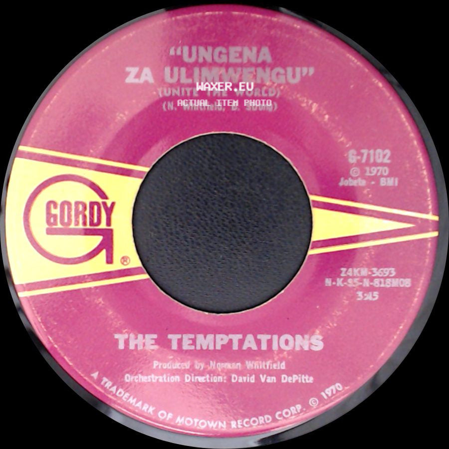 The Temptations - Hum Along And Dance / Ungena Za Ulimwengu (Unite The Worlds) side B