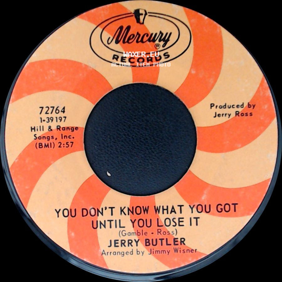 Jerry Butler - Lost / You Don't Know What You Got Until You Lose It side B
