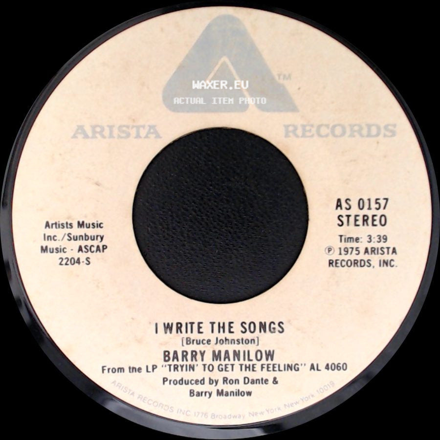 Barry Manilow - I Write The Songs / A Nice Boy Like Me side A