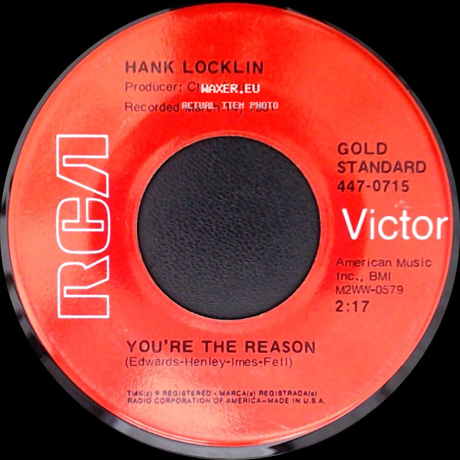 Hank Locklin - You're The Reason / Please Help Me, I'm Falling side A