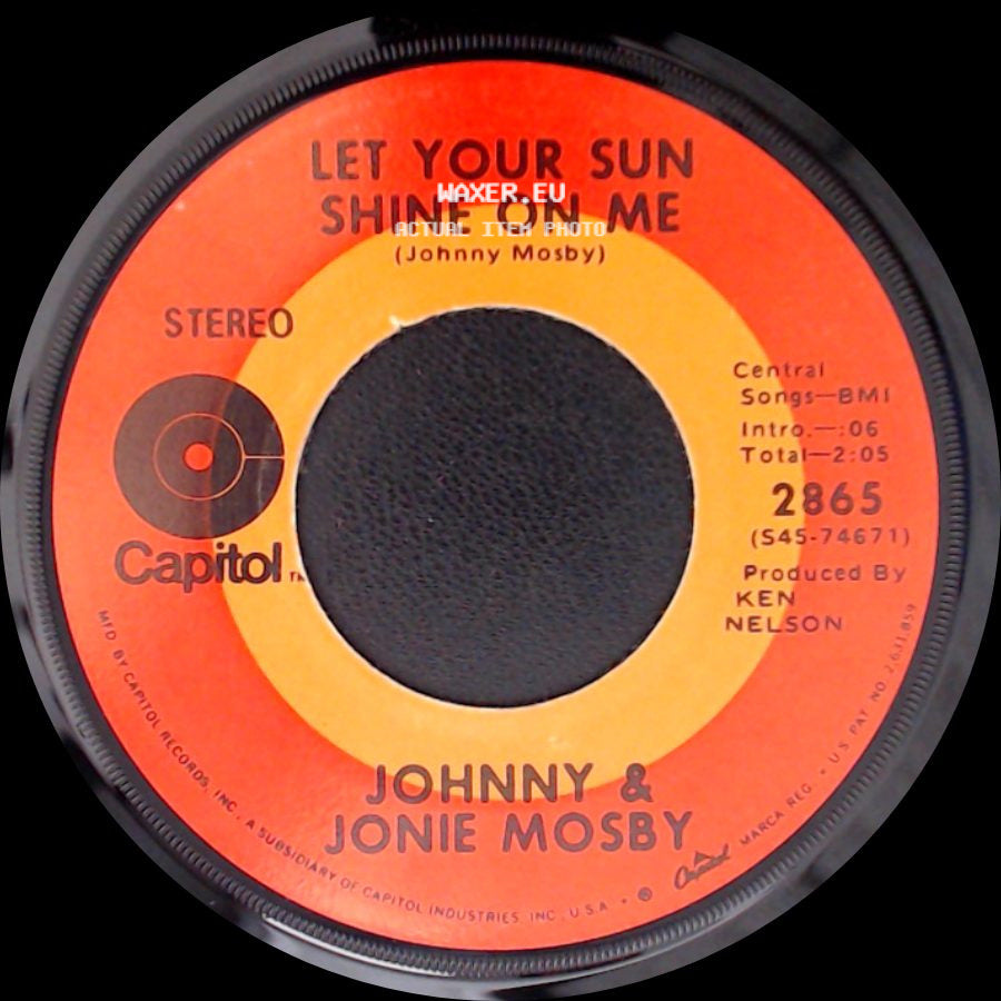 Johnny & Jonie Mosby - Let Your Sun Shine On Me / My Happiness side A