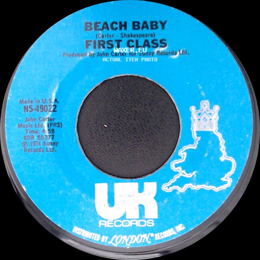 First Class - Beach Baby / Both Sides Of The Story side A