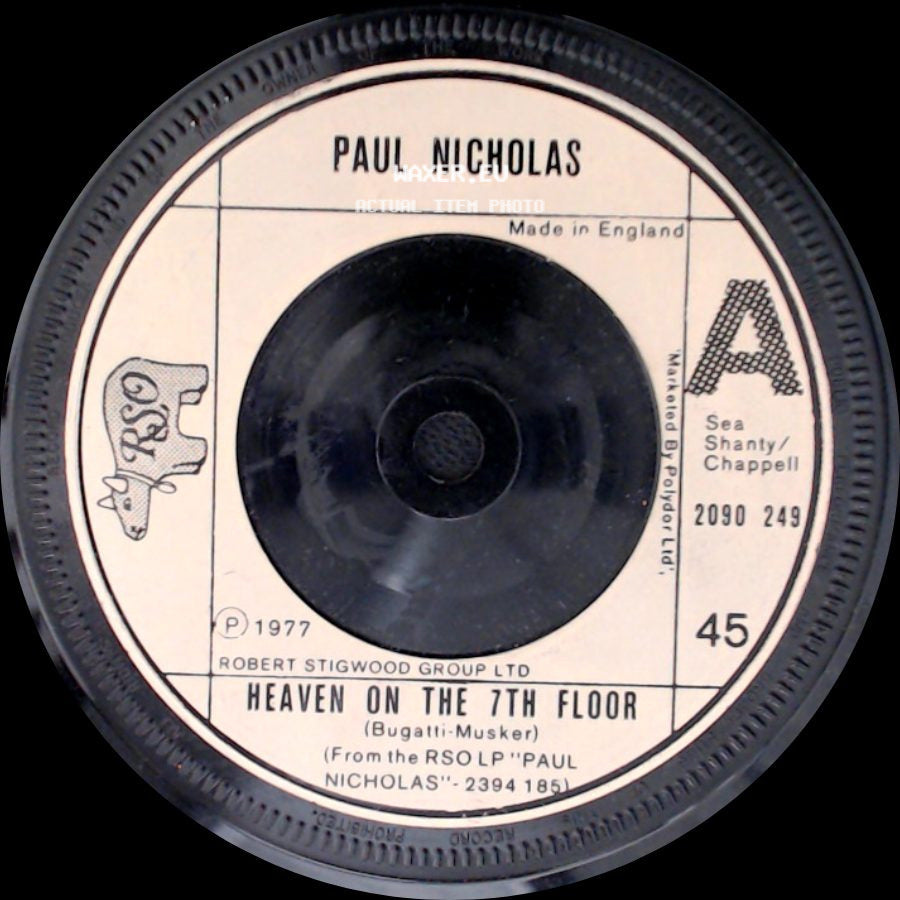 Paul Nicholas - Heaven On The 7Th Floor / Do You Want My Love side A