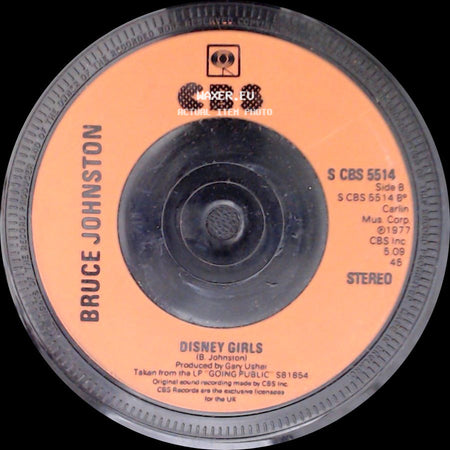 Bruce Johnston - Pipeline / Disney Girls side B