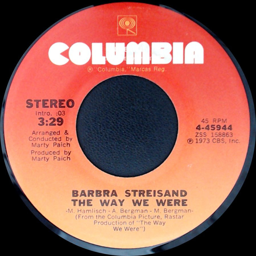 Barbra Streisand - What Are You Doing The Rest Of Your Life? / The Way We Were side B