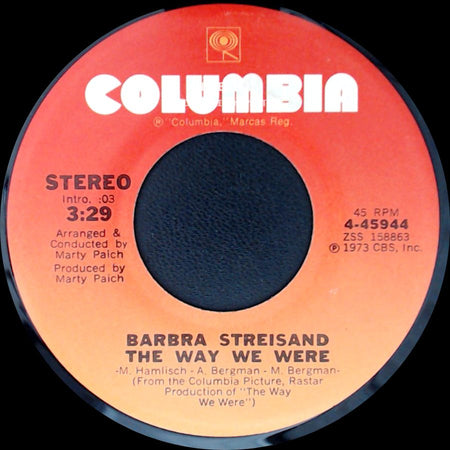 Barbra Streisand - What Are You Doing The Rest Of Your Life? / The Way We Were side B