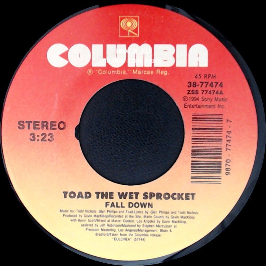 Toad The Wet Sprocket - Fall Down / All Right side A