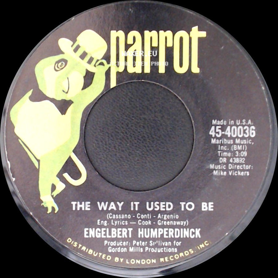 Engelbert Humperdinck - A Good Thing Going / The Way It Used To Be side B